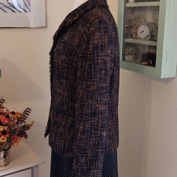 Briggs New York Nubby Plaid Blazer Jacket - Picture 5 of 11